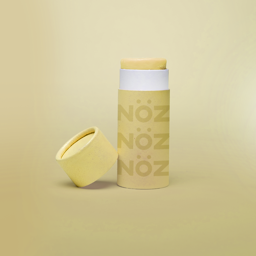 Noz SPF 30 reef safe, cruelty-free and vegan sunscreen in Canary So Merry.